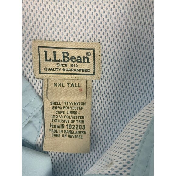 LLBean mens shirt XXL Tall  FEATHERWEIGHT 58 chest 34 Long - Picture 3 of 5